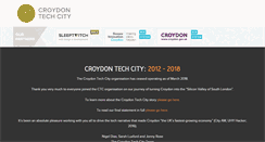 Desktop Screenshot of croydontechcity.com