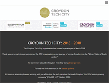 Tablet Screenshot of croydontechcity.com